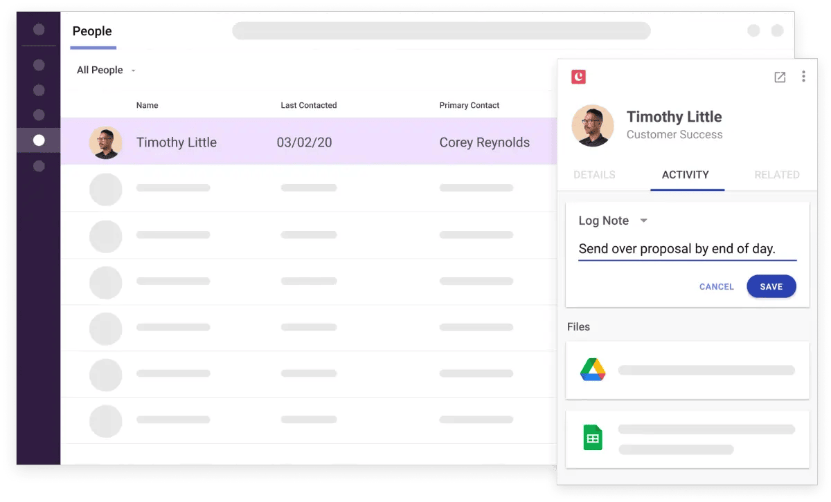 Copper CRM marketing screenshot